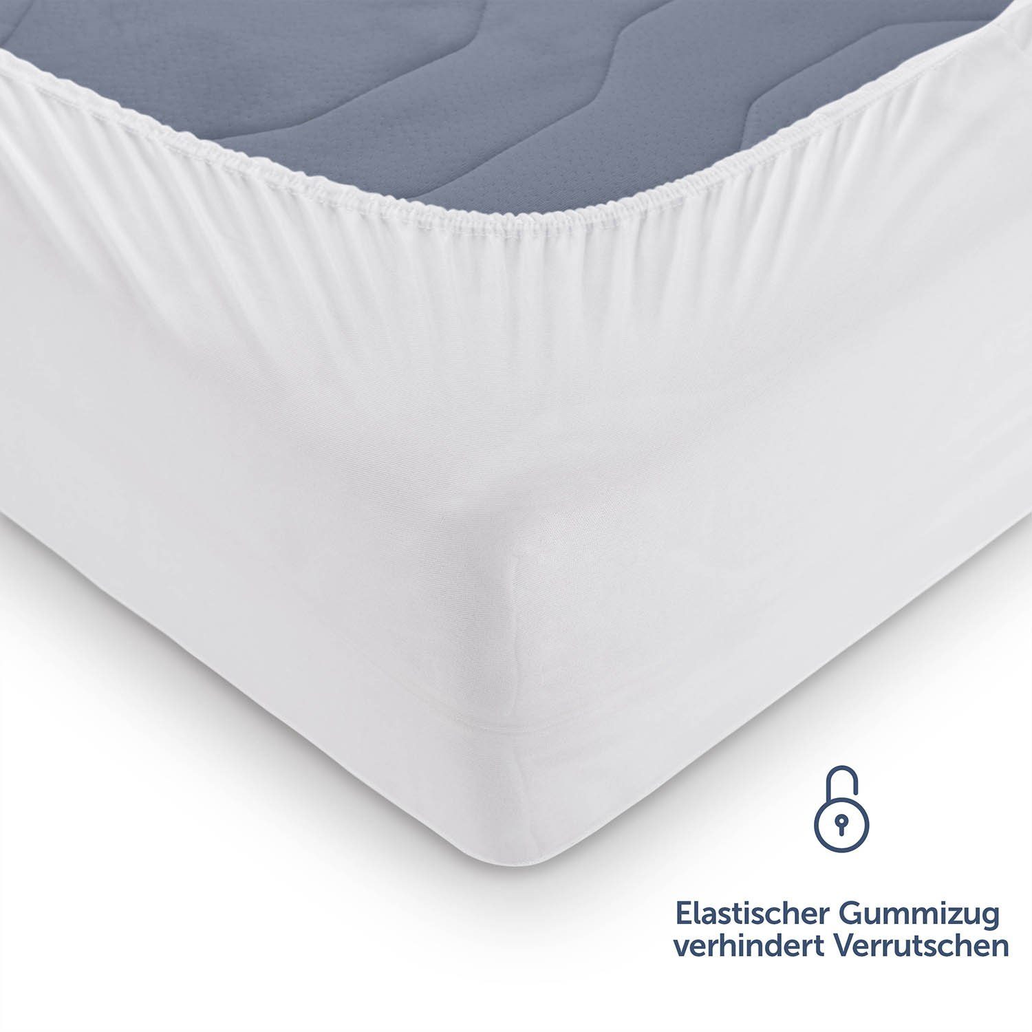 Matratzenschoner Blumtal Luxus Gesteppt – Oeko-TEX Zertifiziert Blumtal, Anti-Allergie, Waschmaschinenfest – Bild 5 von 5