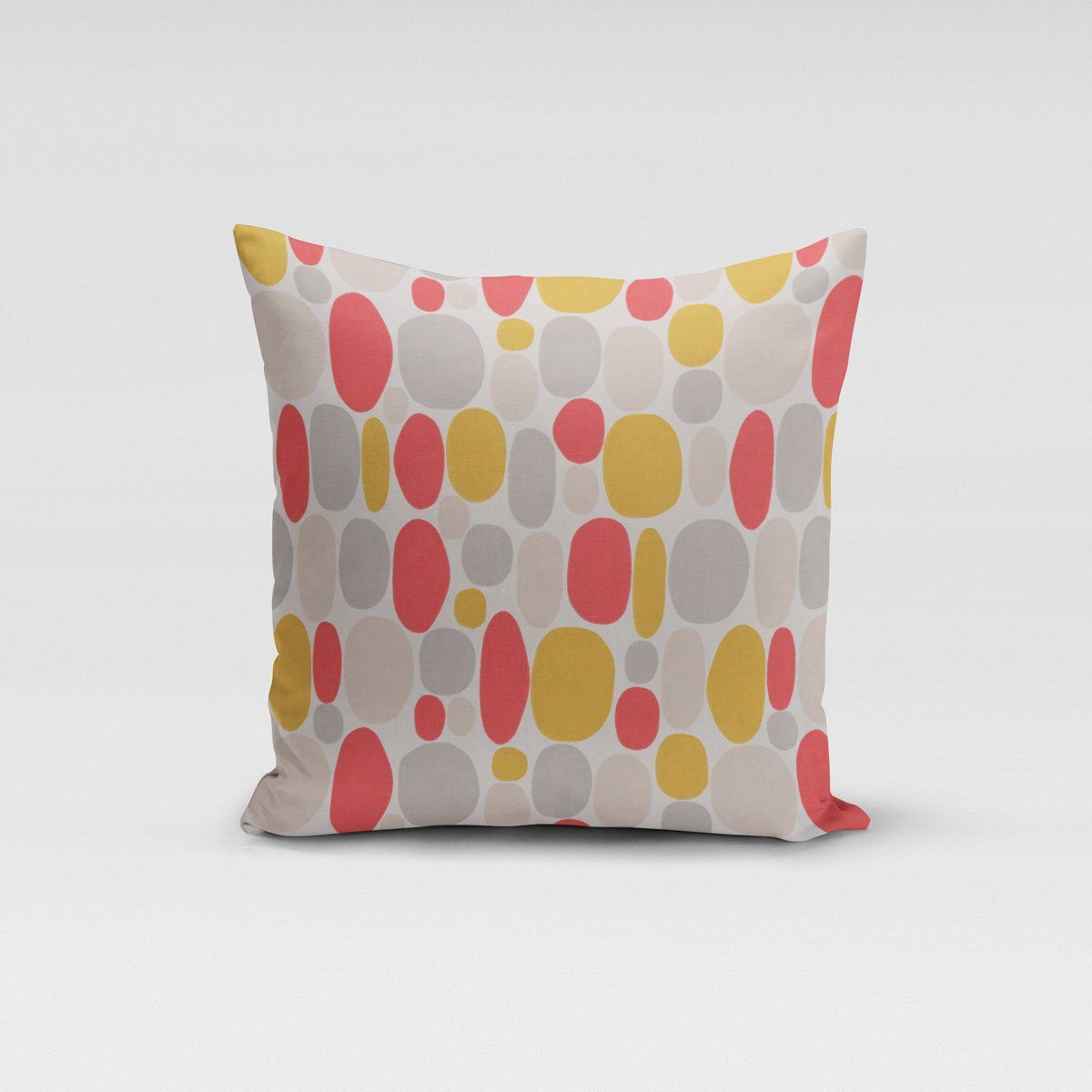 SCHÖNER LEBEN. Декоративные подушки SCHÖNER LEBEN. Подушкиhülle Bubble Blasen Coral rosa pink senf grau ve