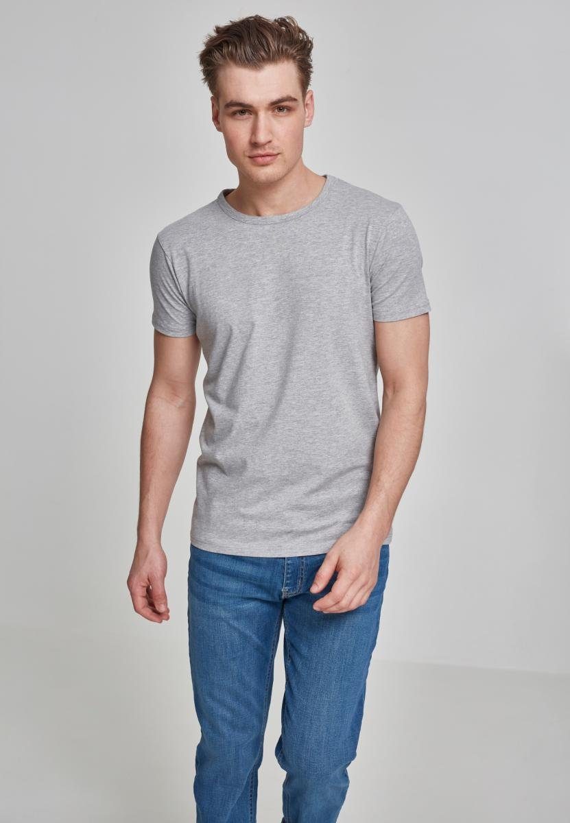 T-Shirt Stretch grey URBAN Fitted (1-tlg) CLASSICS T-Shirt Tee