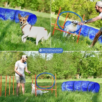 PfotenWunder Agility-Hürde 9-in-1 Agility Set Hunde groß, Training Sport Parcour Hürden