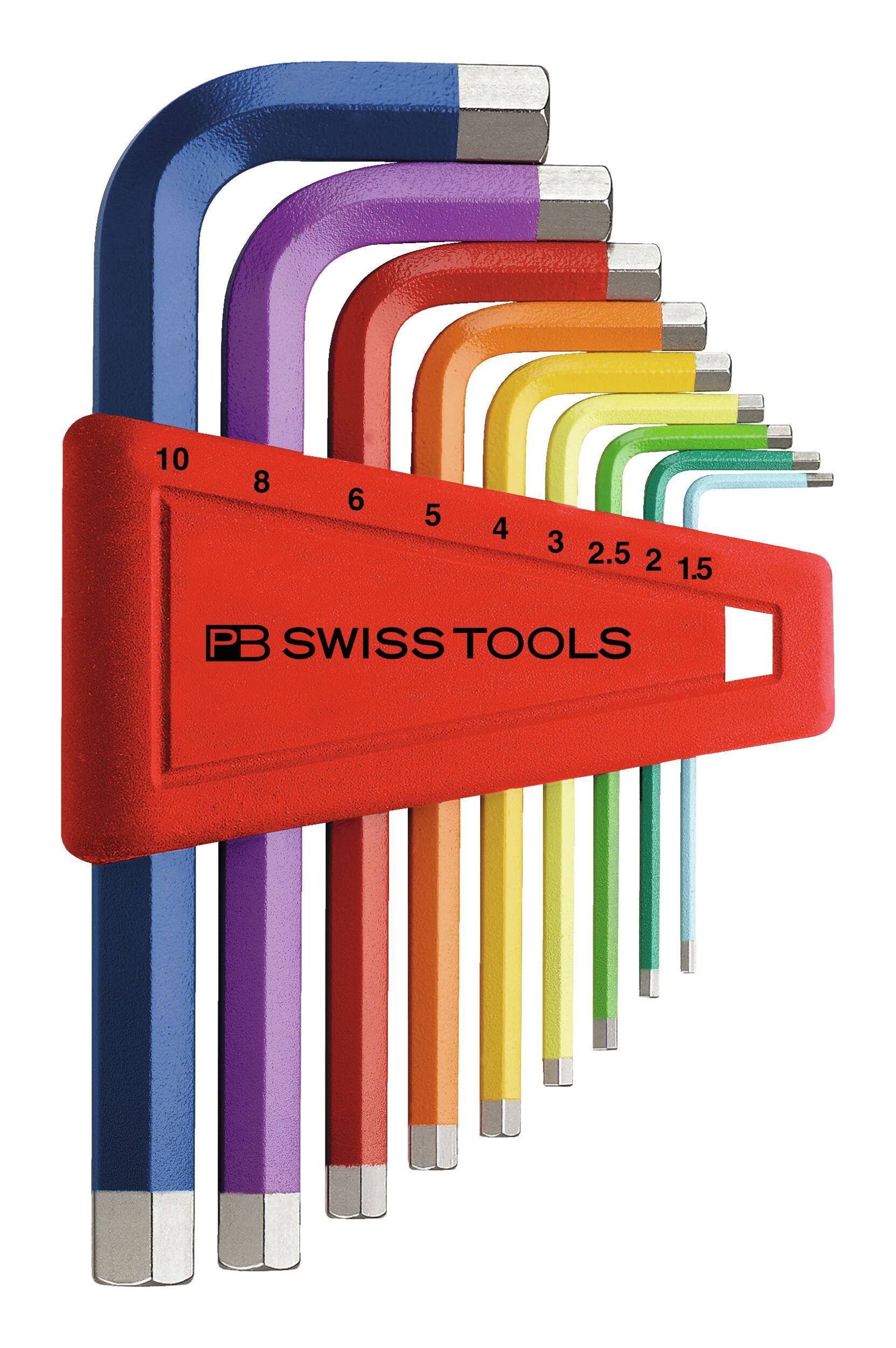 PB Swisstools Schraubendreher, (9 St), mm Kunststoffhalter 9-teilig im Winkelschraubendreher-Satz 1,5-10