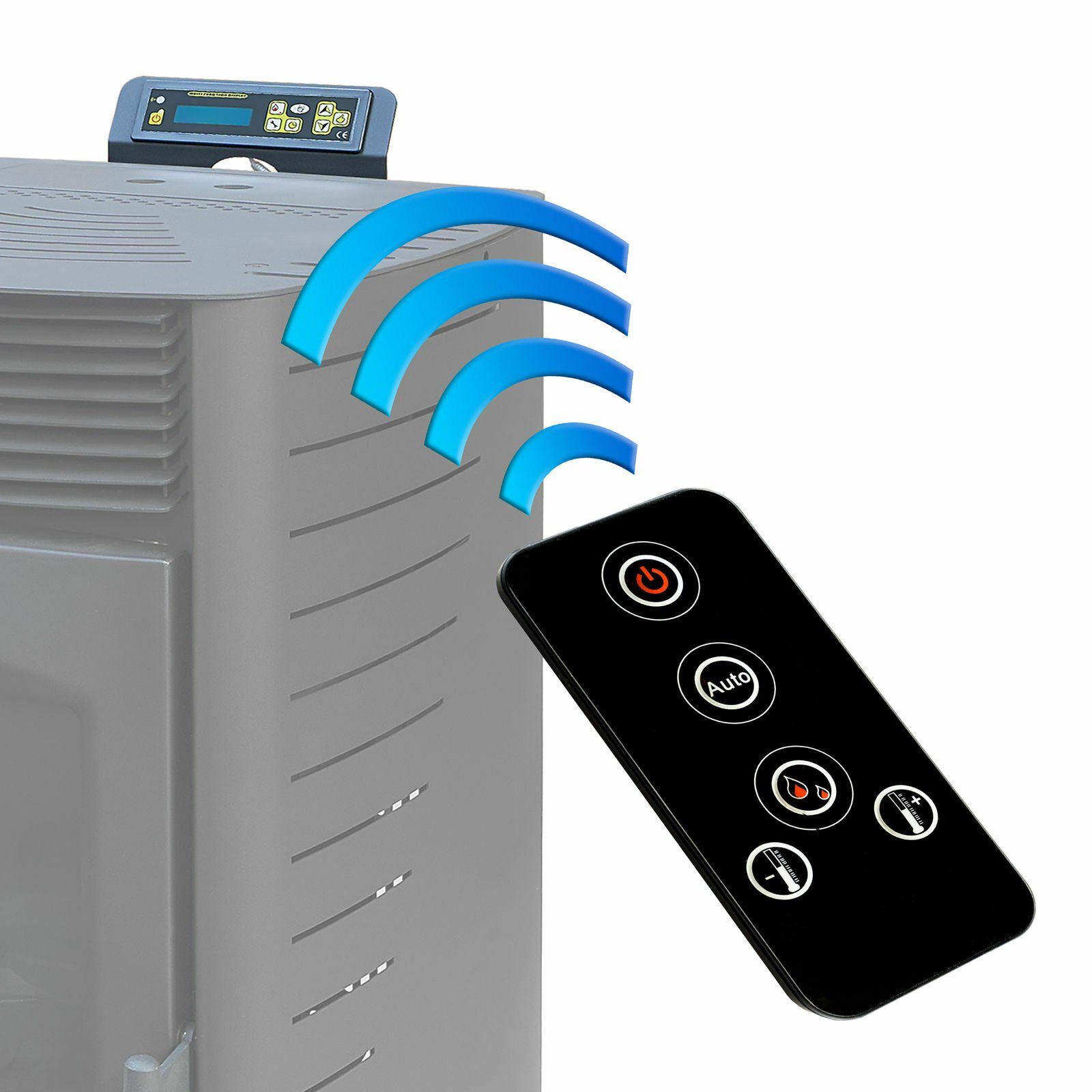 NEMAXX Pellet Stove P6, 6.00 kW, Intermittent Burning, Continuous Burning, Overheating Protection, Automatic Shut-Off, Vacuum Safety Switch