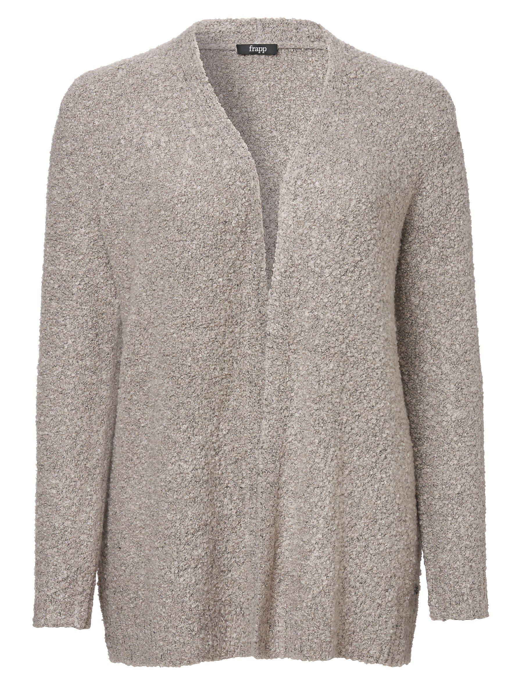 FRAPP Strickjacke mit V-Ausschnitt