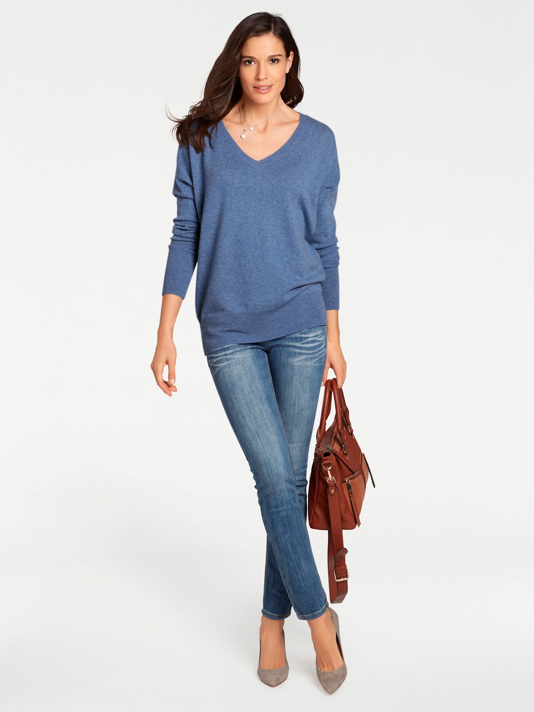 heine Strickpullover V-Pullover