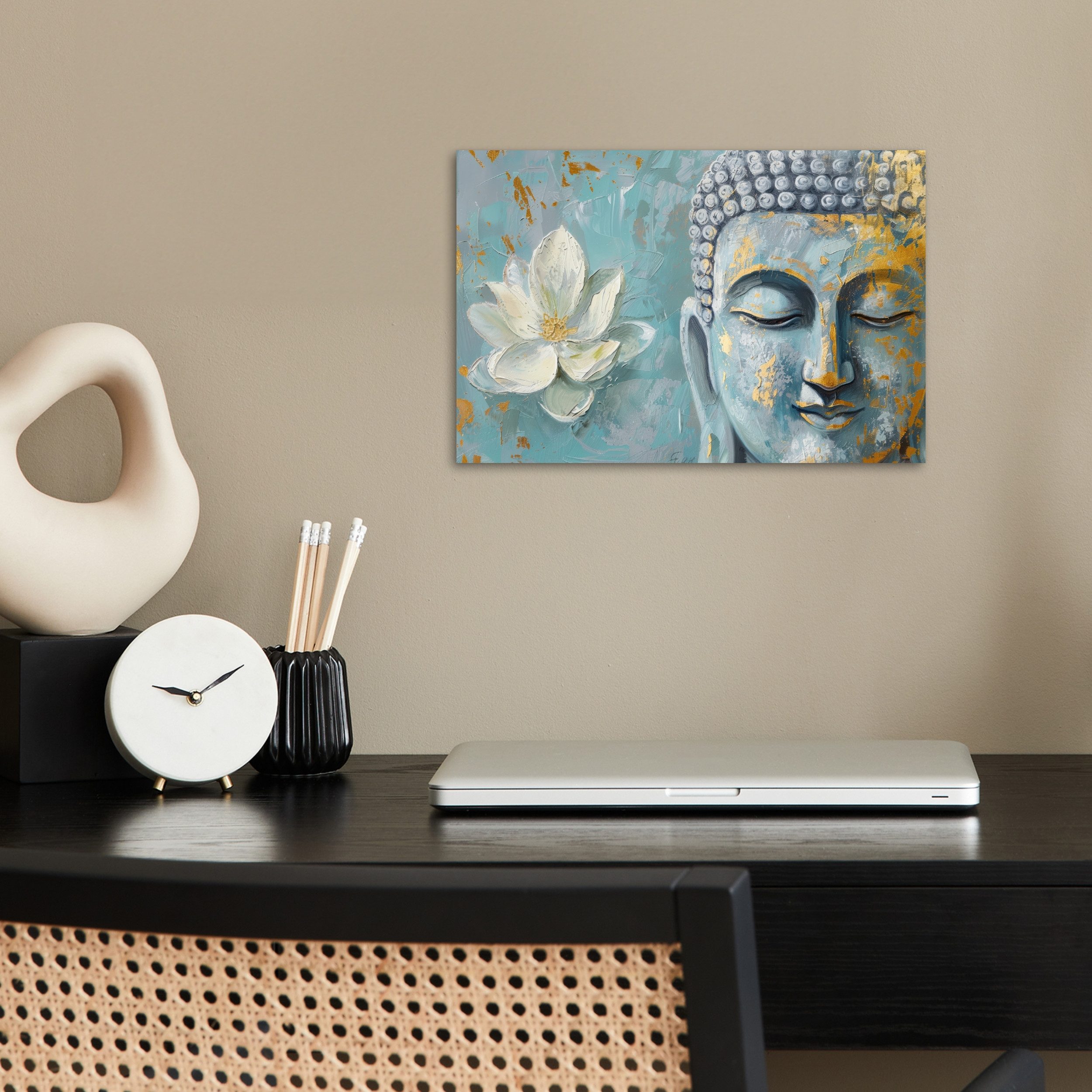 MuchoWow Poster Buddha - Blume - günstig online kaufen
