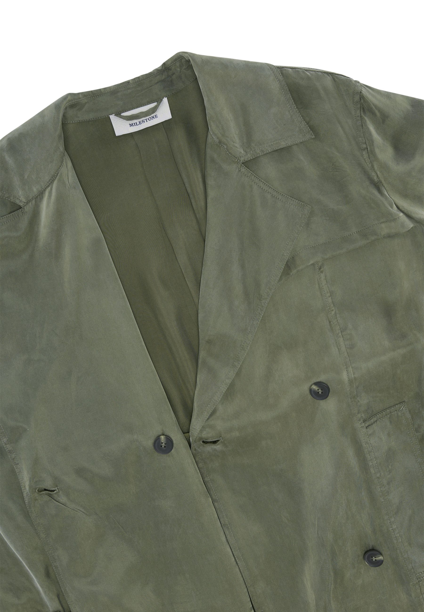 Milestone Trenchcoat MSIzzy Damen Mantel Jacke lang mit Rückenschlitz