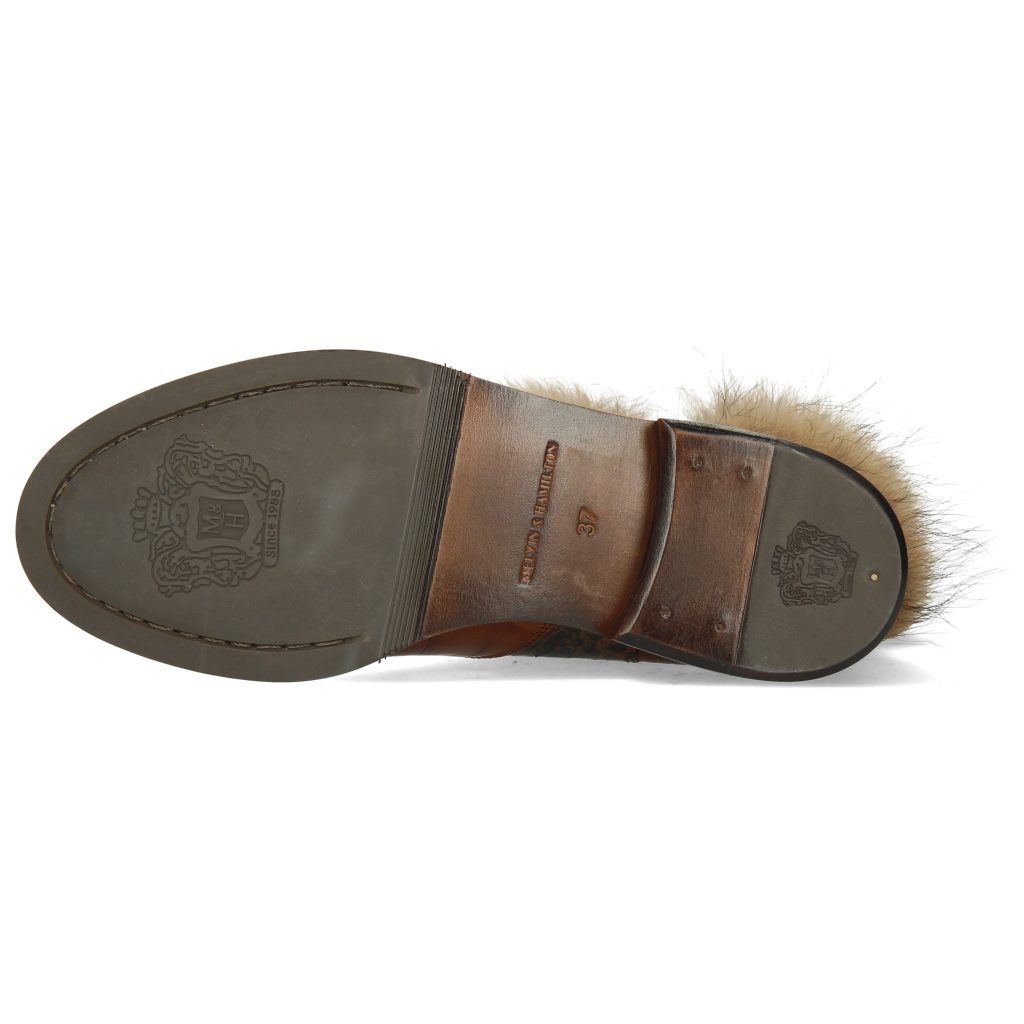 Hamilton Stiefelette Sally Turtle 114 Melvin Mid Python Brown Brown Fur &