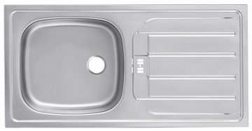 HELD MÖBEL Küchenzeile Utah, mit E-Geräten und großer Kühl- Gefrierkombination, Breite 380 cm