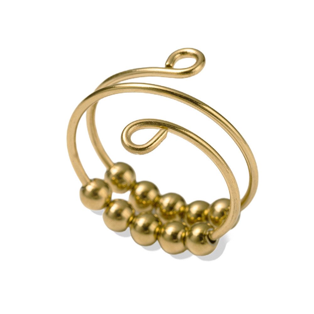 Firetti Fingerring Schmuck Geschenk Edelstahl Ring Anti-Stress Meditationsring, Made in Germany