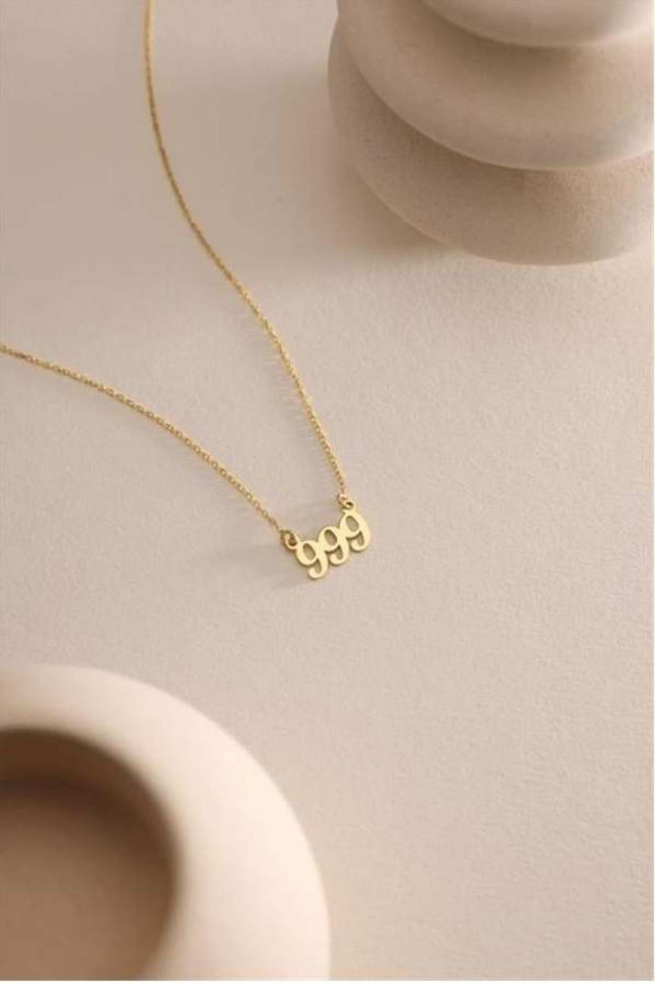 Nisan Ohrring-Set, 925 Silber Halskette mit Goldplattierung – Engelszahl 99 günstig online kaufen