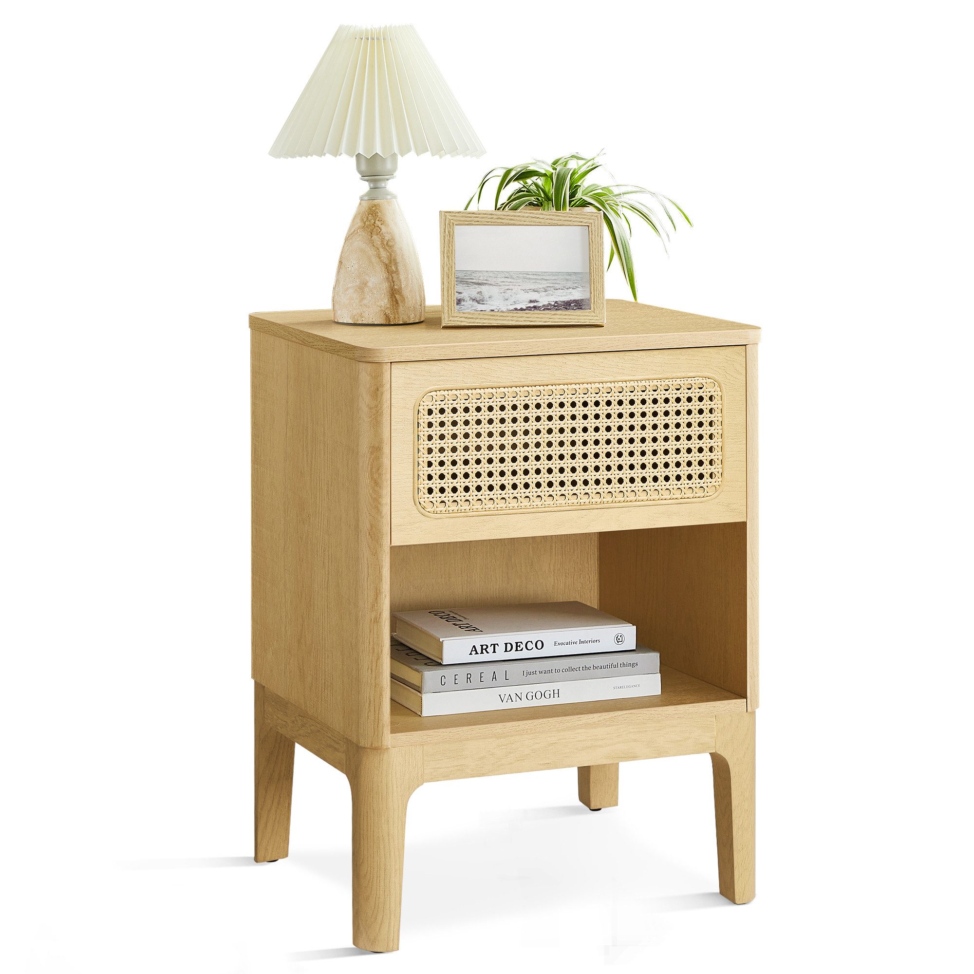 VASAGLE Nachttisch, Boho-Nachtschrank mit Schublade, modern, günstig online kaufen
