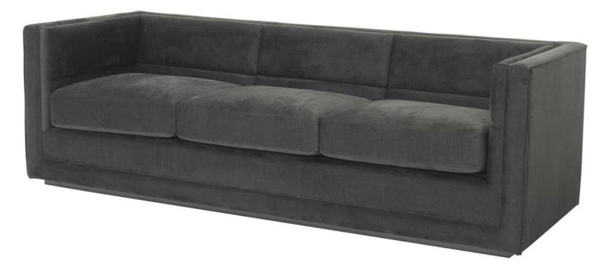 Luxus Anthrazitgrau x 3er - x Sofa 231 Wohnzimmer cm H. 86 Sofa Padrino 3-Sitzer Luxus Casa 73,5