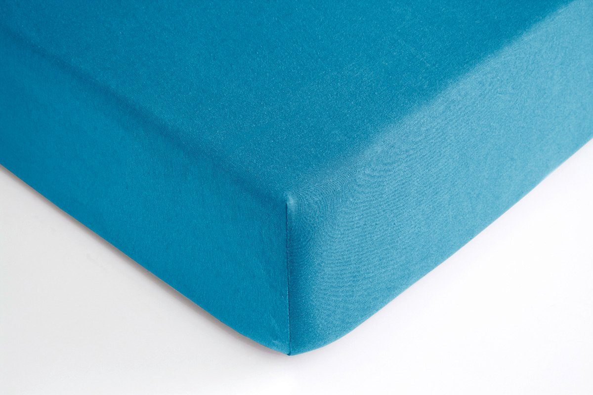Hometex Premium Textiles Spannbettlaken Jersey Spannbettlaken 100% Baumwolle, Jersey, Gummizug: Rundumgummizug, Premium-Jersey Matratzenhöhe bis 23 cm – Bild 2 von 5