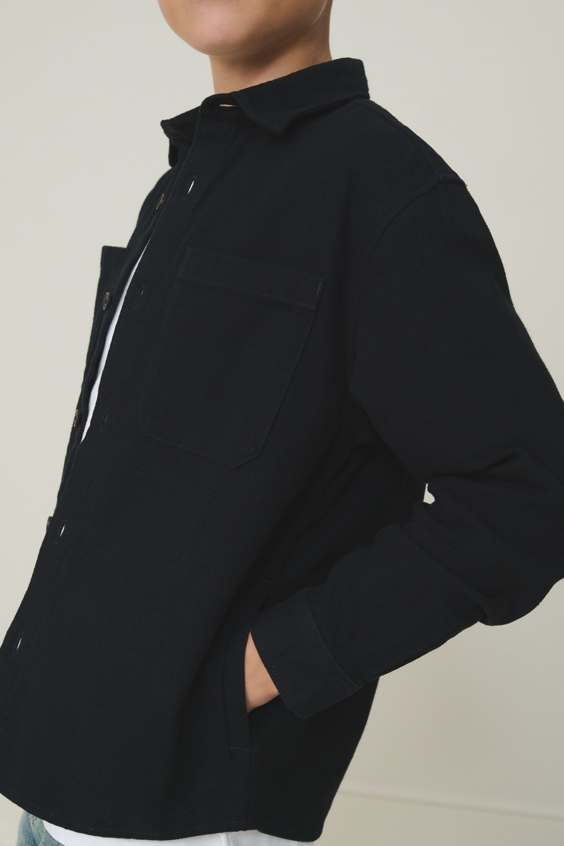 Next Outdoorhemd Hemdjacke in gebürsteter Optik (1-tlg)