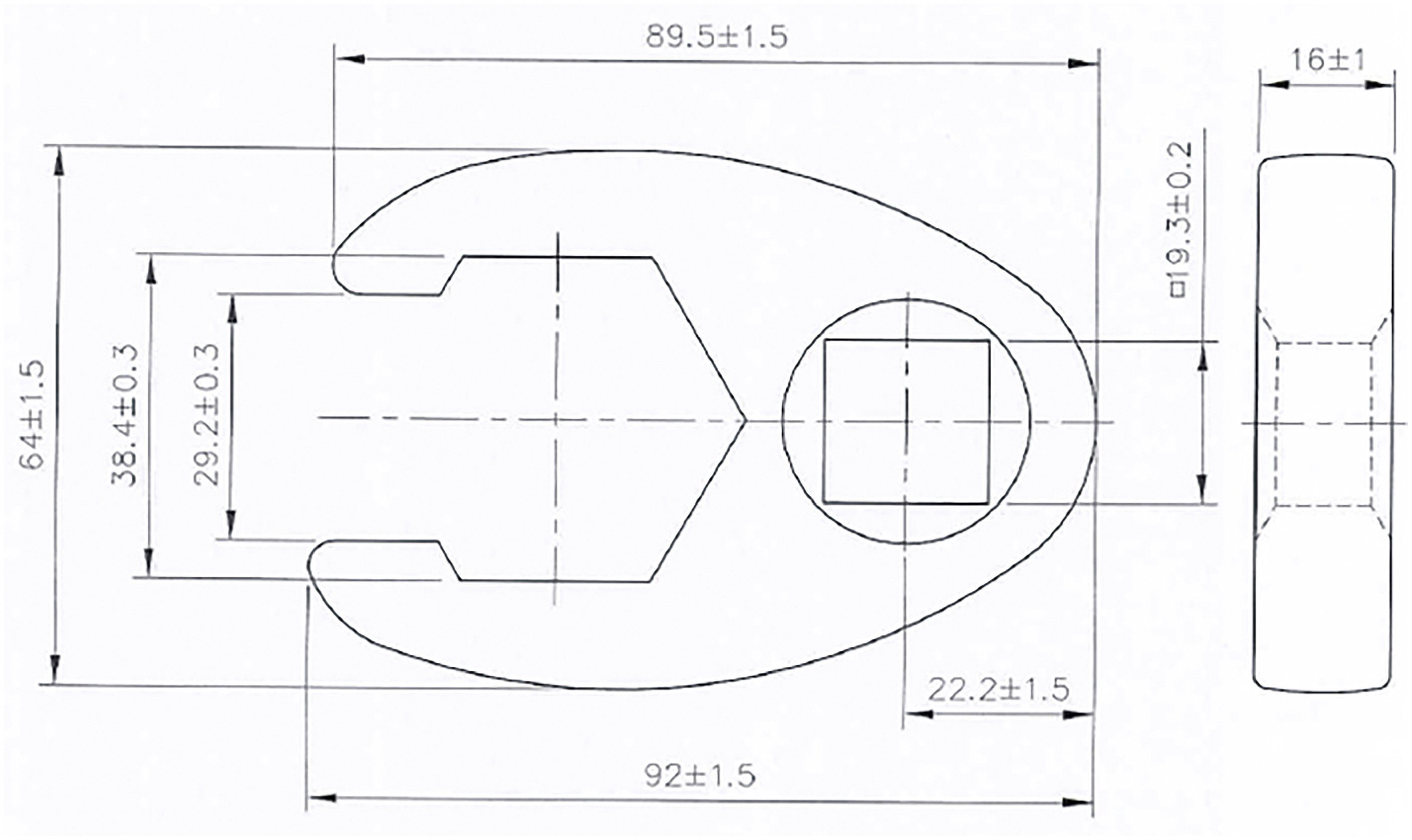 / BGS mm (1/2) Innenvierkant 8-tlg., 20 12,5 Hahnenfußschlüssel-Satz, (3/4) Antrieb mm Werkzeugset