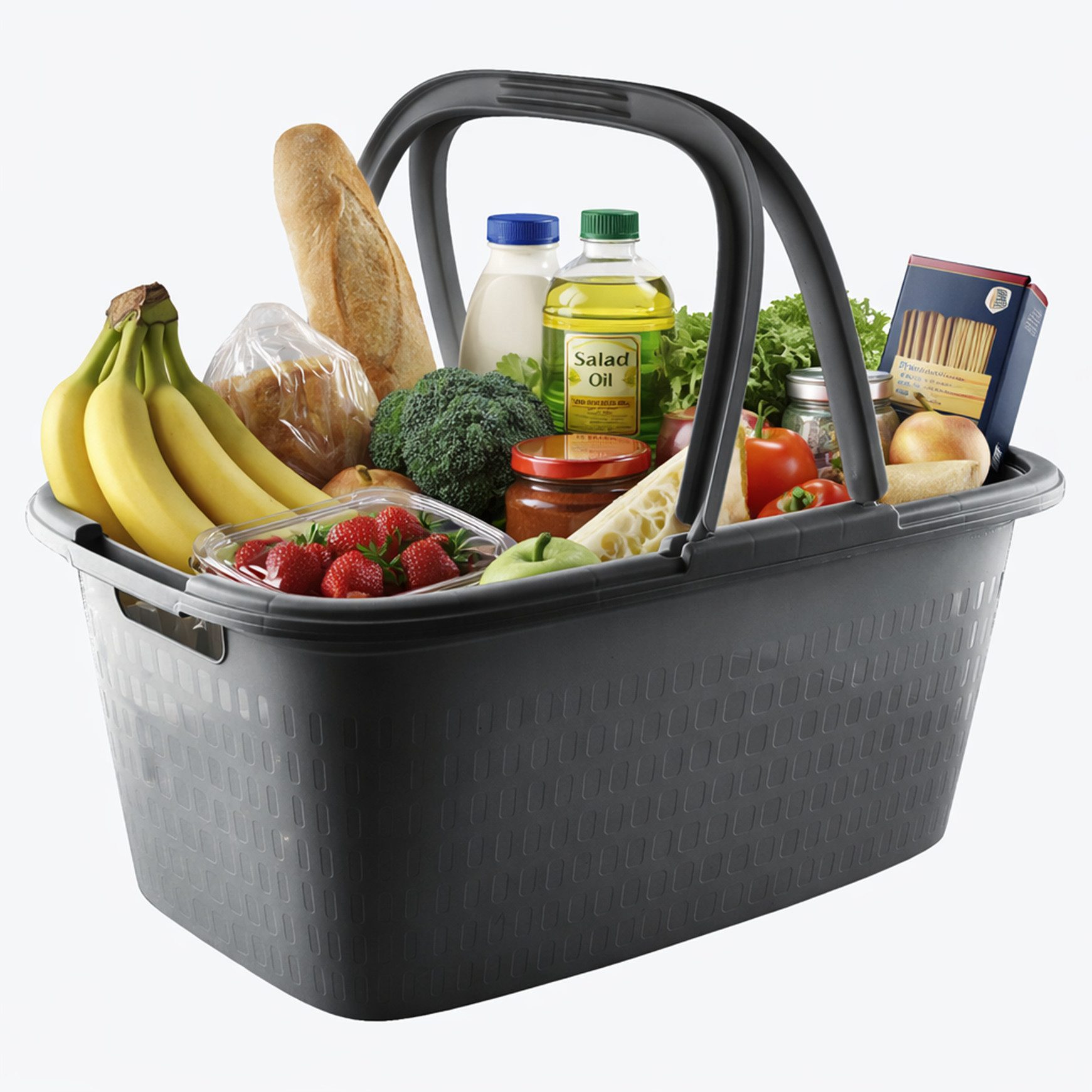 Ebaxx Einkaufskorb 32 Liter Großer Henkel Einkaufs Korb Bügel Plastik Griff günstig online kaufen