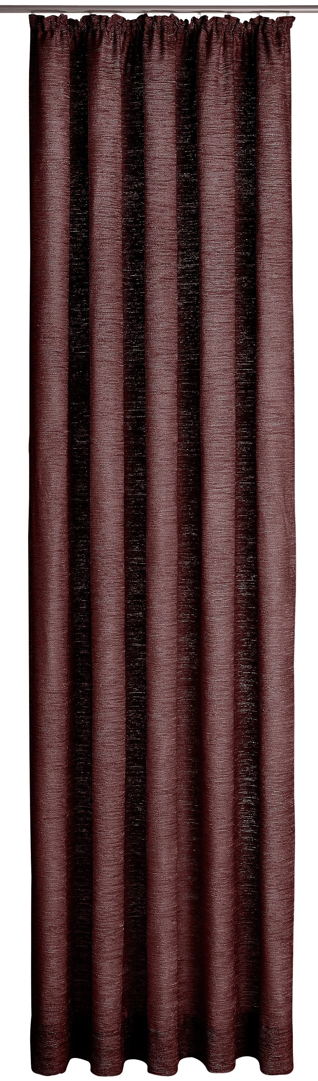 Chenille Vorhang Kräuselband blickdicht, flieder Tromsö, Wirth, (1 St),