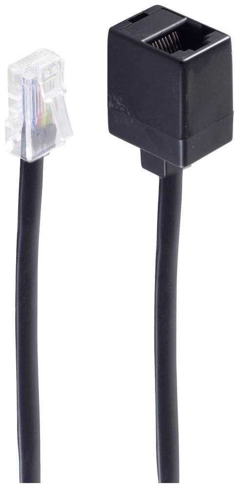 shiverpeaks® Shiverpeaks Western Verlängerungskabel [1x RJ45-Stecker 8p8c - 1x RJ45 Modulkabel, (6 cm)