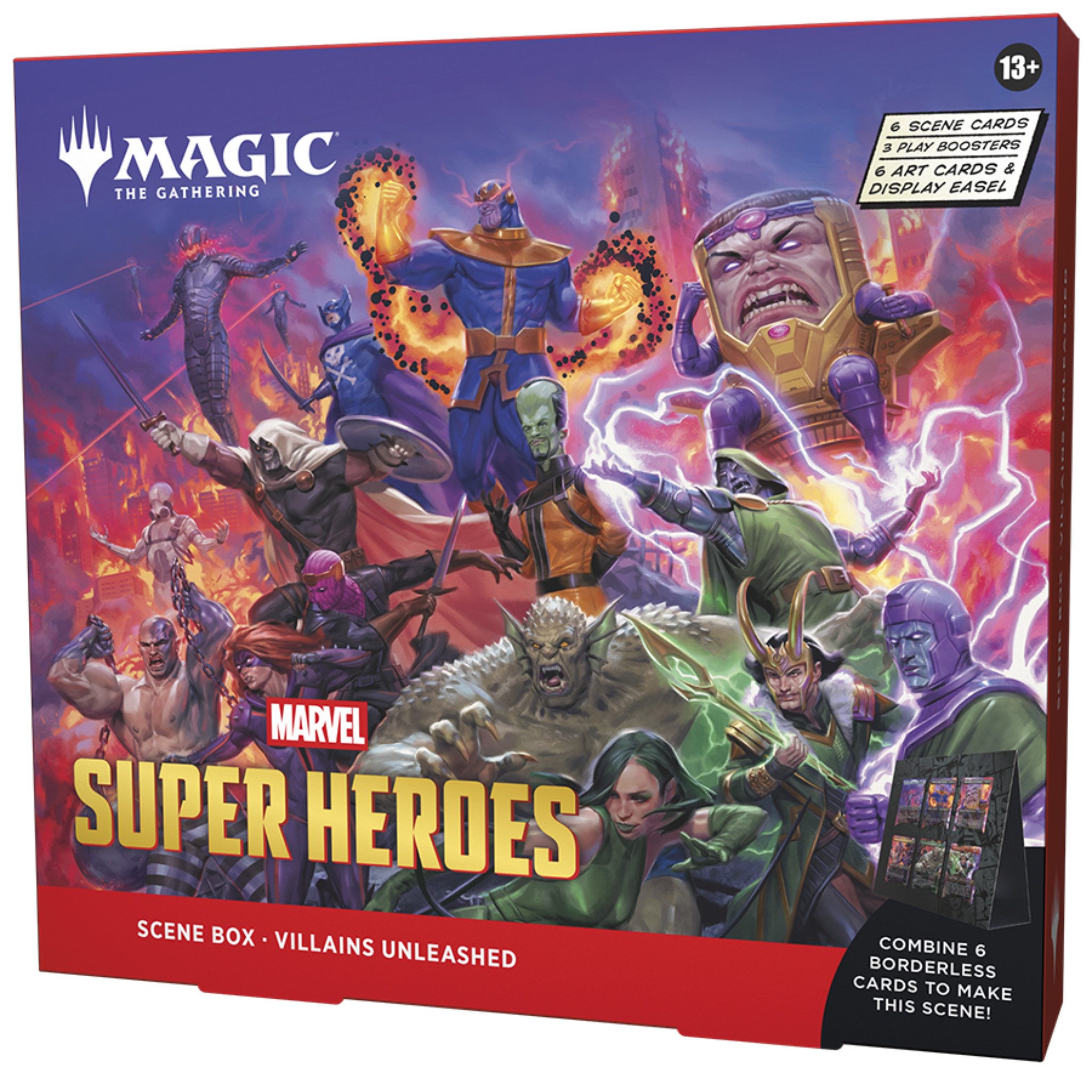 Magic the Gathering Sammelkarte MTG Marvel Super Heroes Scene Box Villains Unleashed – Englisch