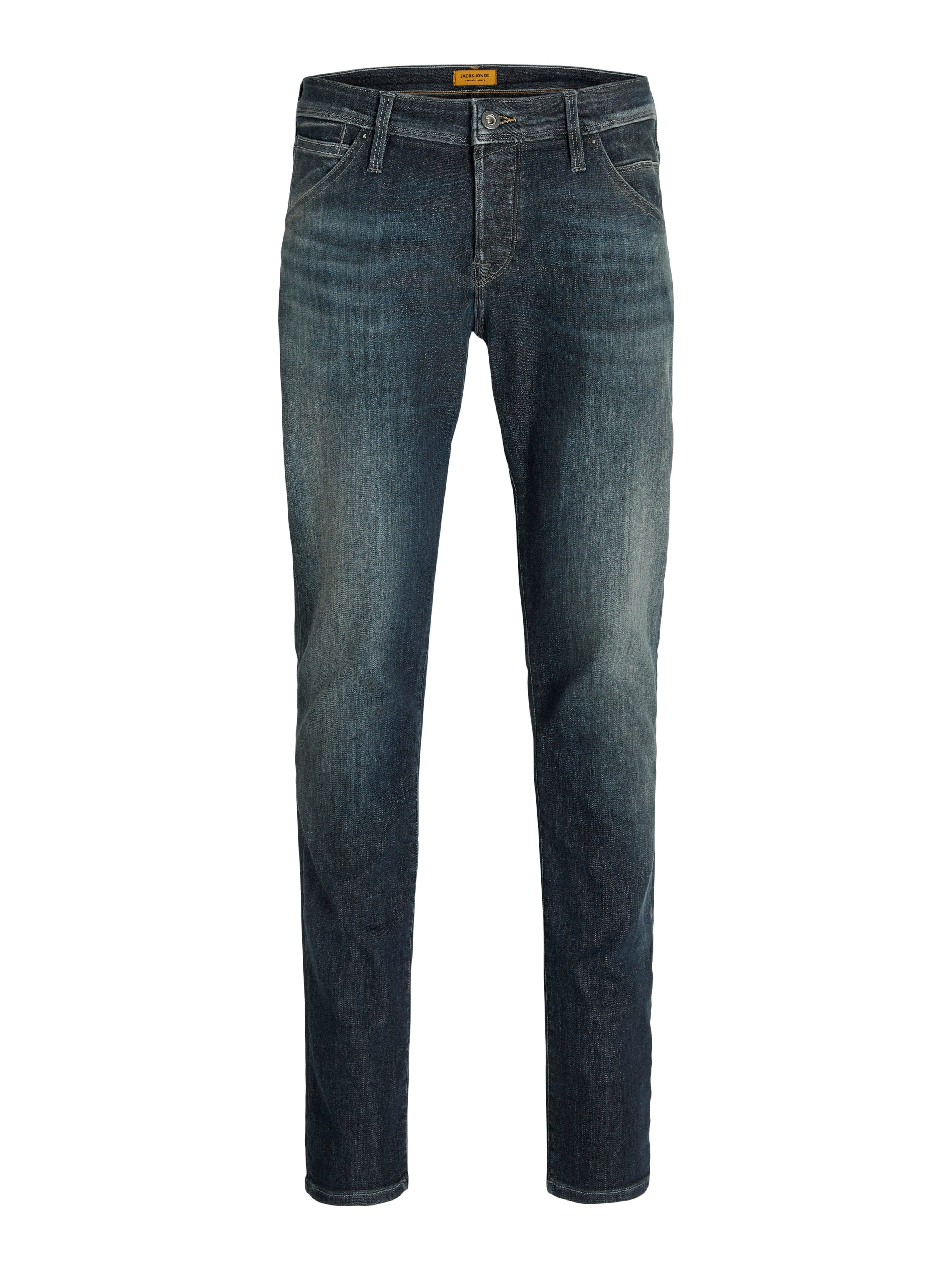 Jack & Jones Slim-fit-Jeans JJIGLENN – Jeans mit Stretch, niedriger Leibhöhe und Taschen Baumwollmischung, slim fit – Bild 4 von 5