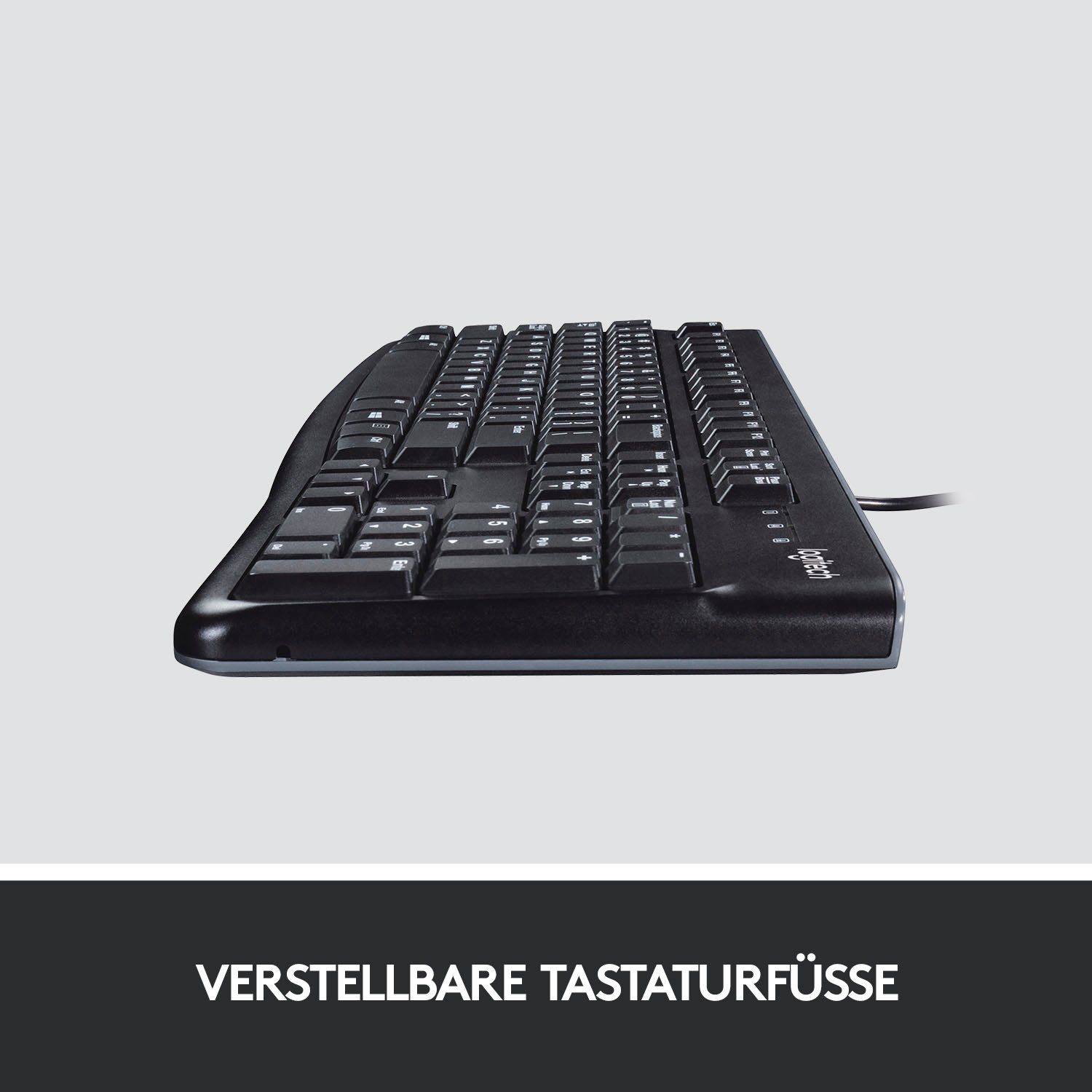 Keyboard Business Schwarz K120 for (Nummernblock) Logitech PC-Tastatur
