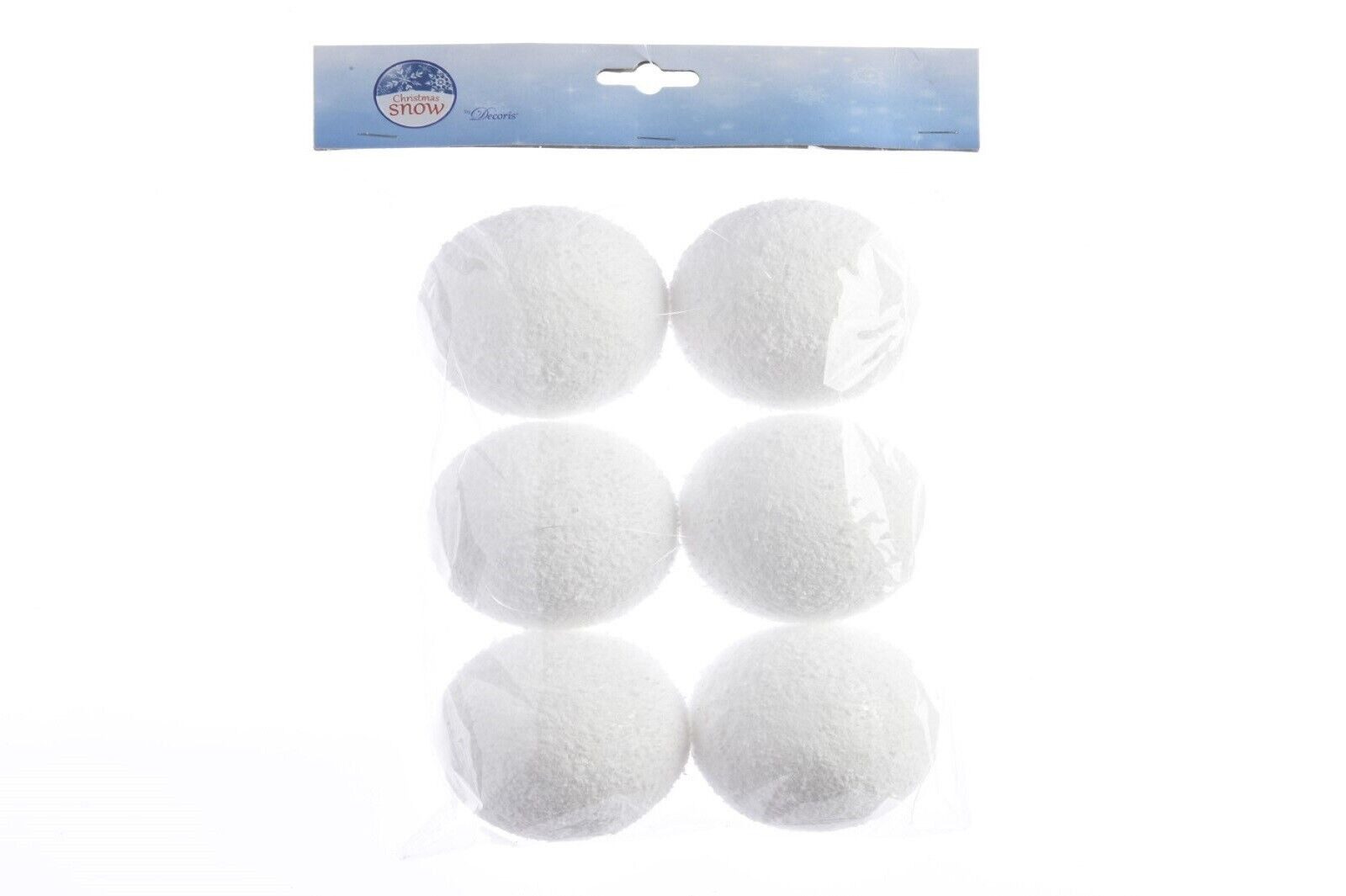 Kaemingk Christbaumschmuck Schneebälle mit Hänger weiss Ø 8 cm 6 Stück günstig online kaufen