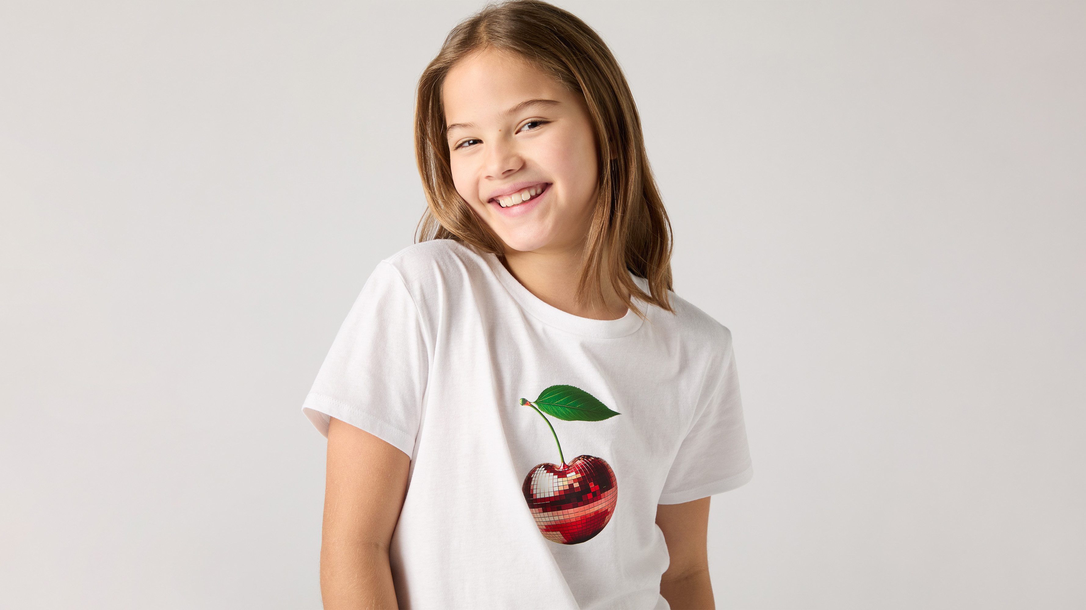 Levi's® Kids T-Shirt LVG DISCO CHERRY SS TEE for Girls, mit Frontprint