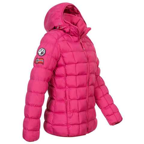 Geographical Norway Steppjacke Damen Steppjacke Parka Winterjacke Warm Gesteppt Outdoor Jacke Kapuze