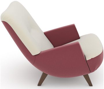 Max Winzer® Loungesessel build-a-chair Borano, im Retrolook, zum Selbstgestalten