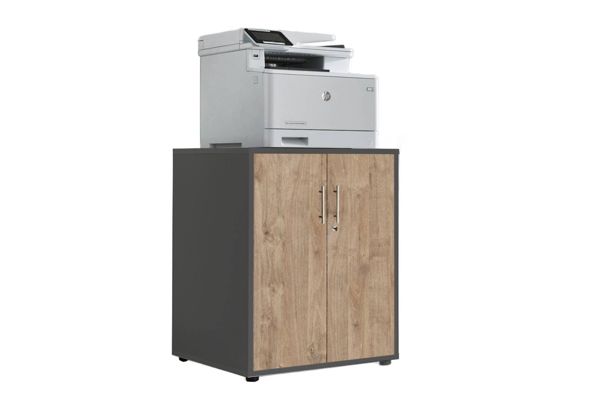 BMG Möbel Aktenschrank Druckerschrank Office Edition (geeignet für 3D Drucker und Office Drucker) Höhe 74 cm, optimale Ergänzung zu Schreibtischen
