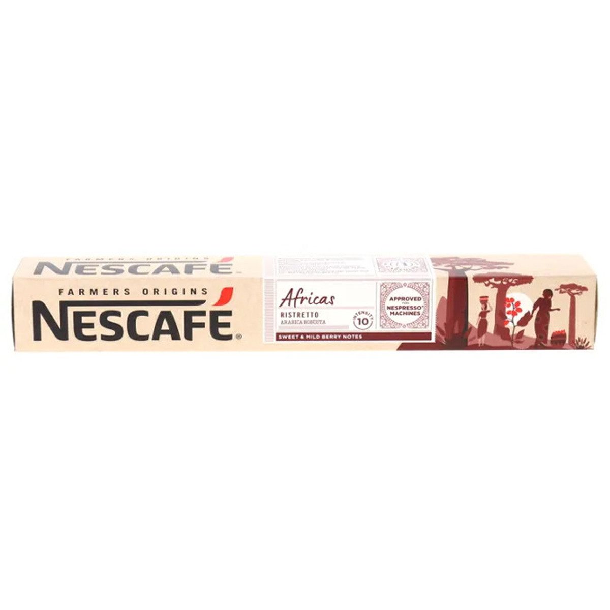 NESCAFE Kaffee, Nescafe Farmers Origins Africas Ristretto Coffee 10 Kapseln 55g