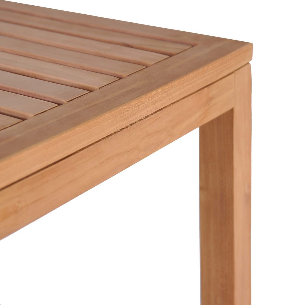 vidaXL Badregal Badezimmerregal mit 4 Etagen Teakholz Massiv 42x42x165 cm