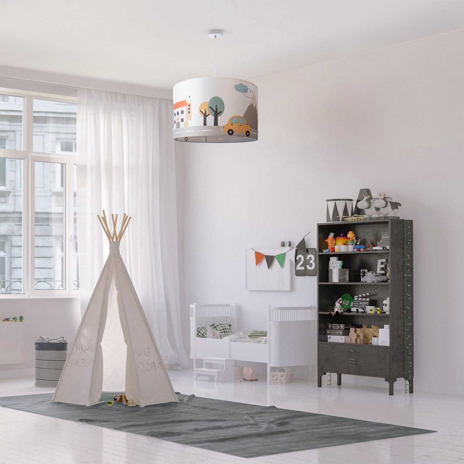 Paco Home Pendelleuchte Hugo Cabri, ohne günstig online kaufen