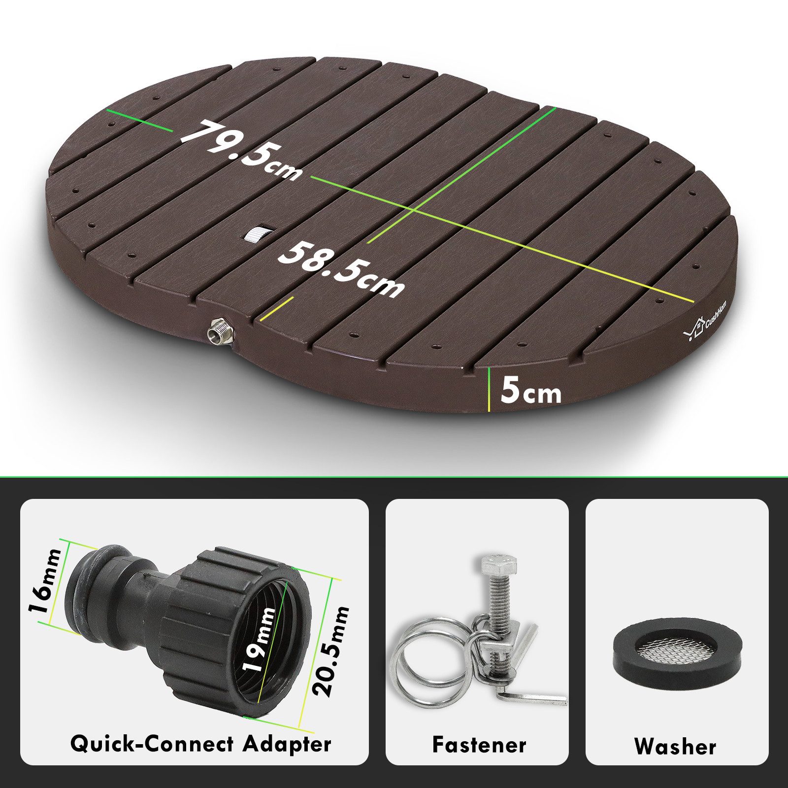 CCLIFE Gartendusche CCLIFE Gartendusche Aussendusche, Bodendusche günstig online kaufen