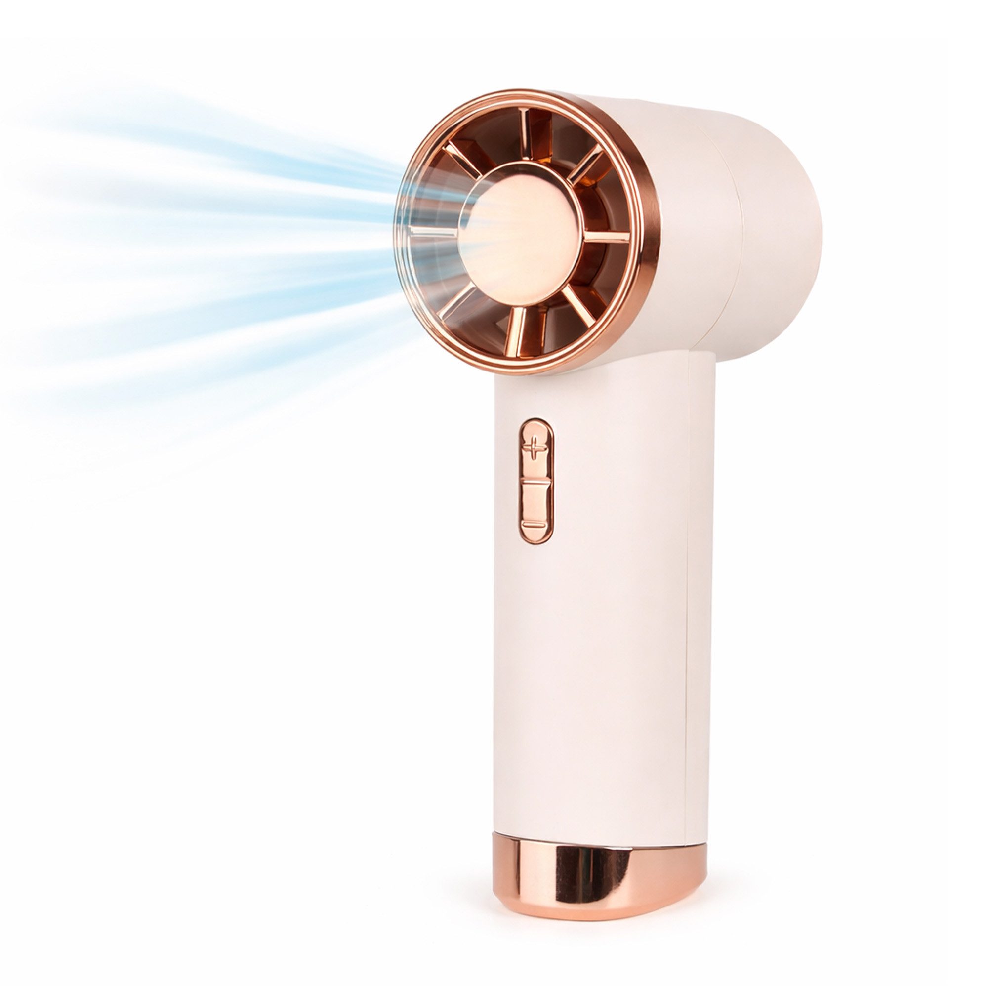 Bestlivings Handventilator Mini Taschenventilator, 5 cm Durchmesser, 16 cm Hoch, 600 mAh, Akku aufladbar