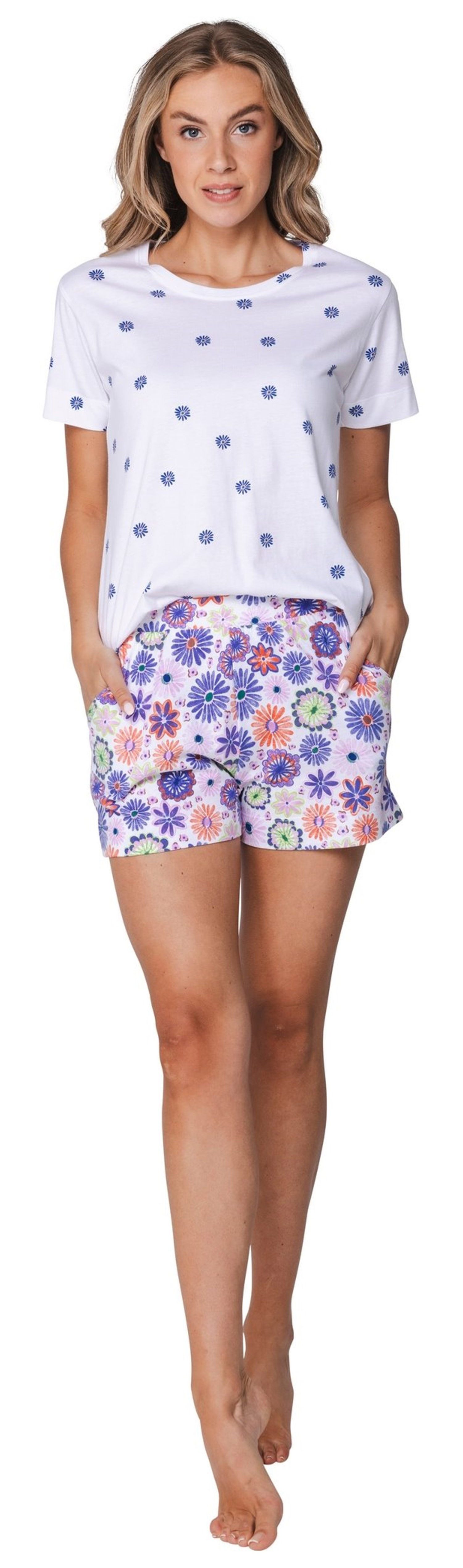 Shorty Modischer Damen Schlafanzug kurz