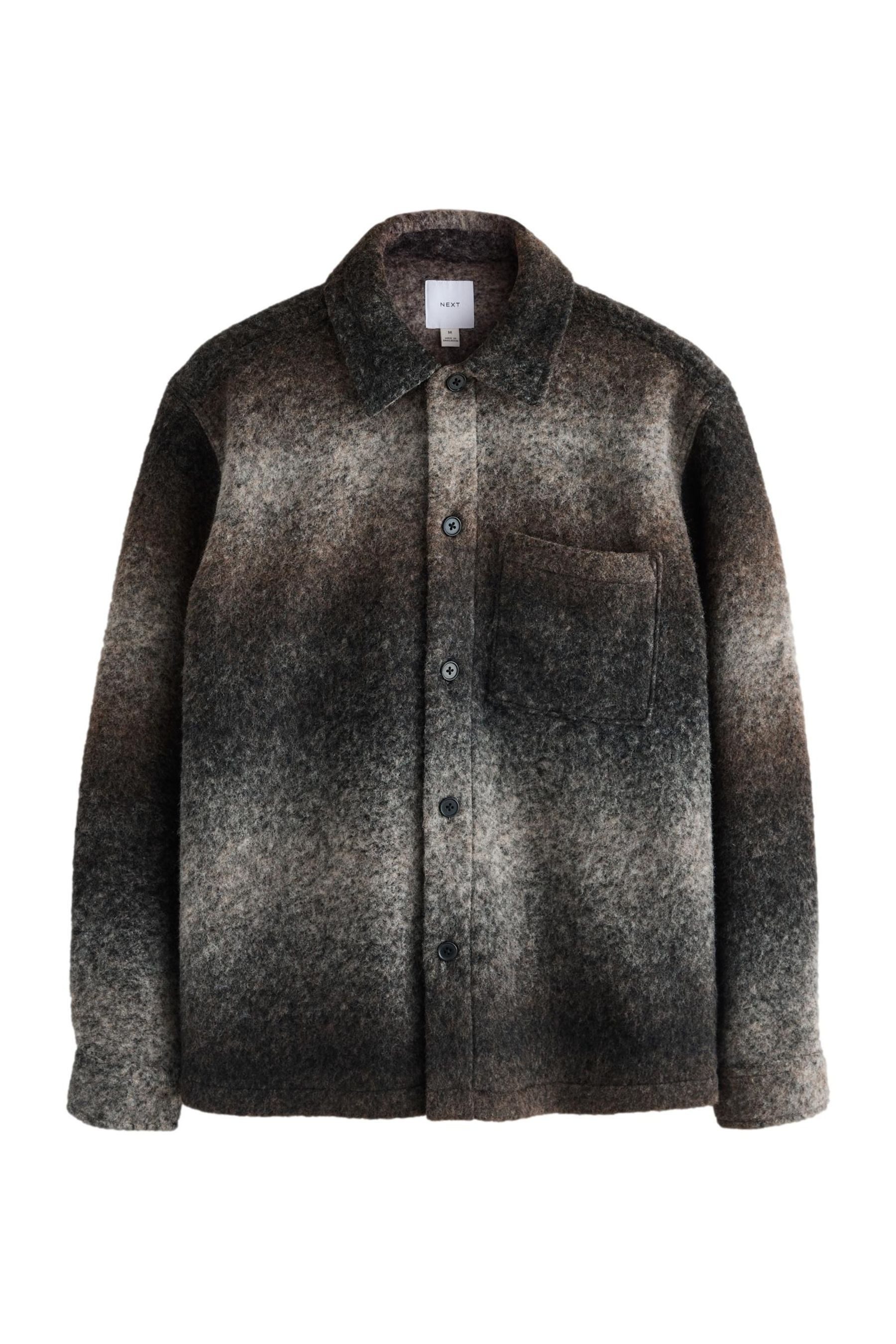 Hemdjacke Hemdjacke mit Ombre-Karomuster