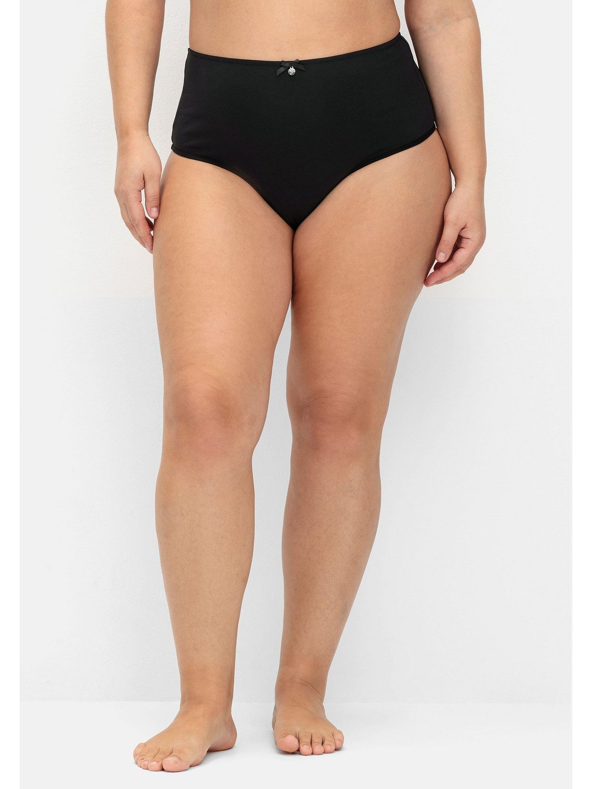 High-Waist-String Große Größen