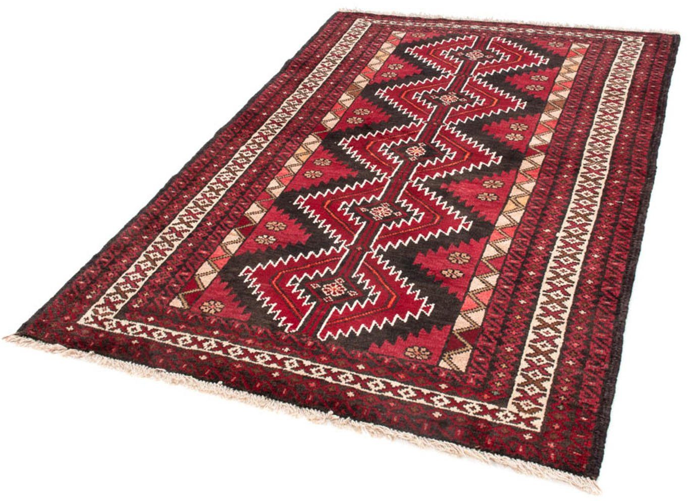 Wollteppich Belutsch Medaillon Rosso 178 x 120 cm, morgenland, rechteckig, Höhe: 8 mm, Handgeknüpft