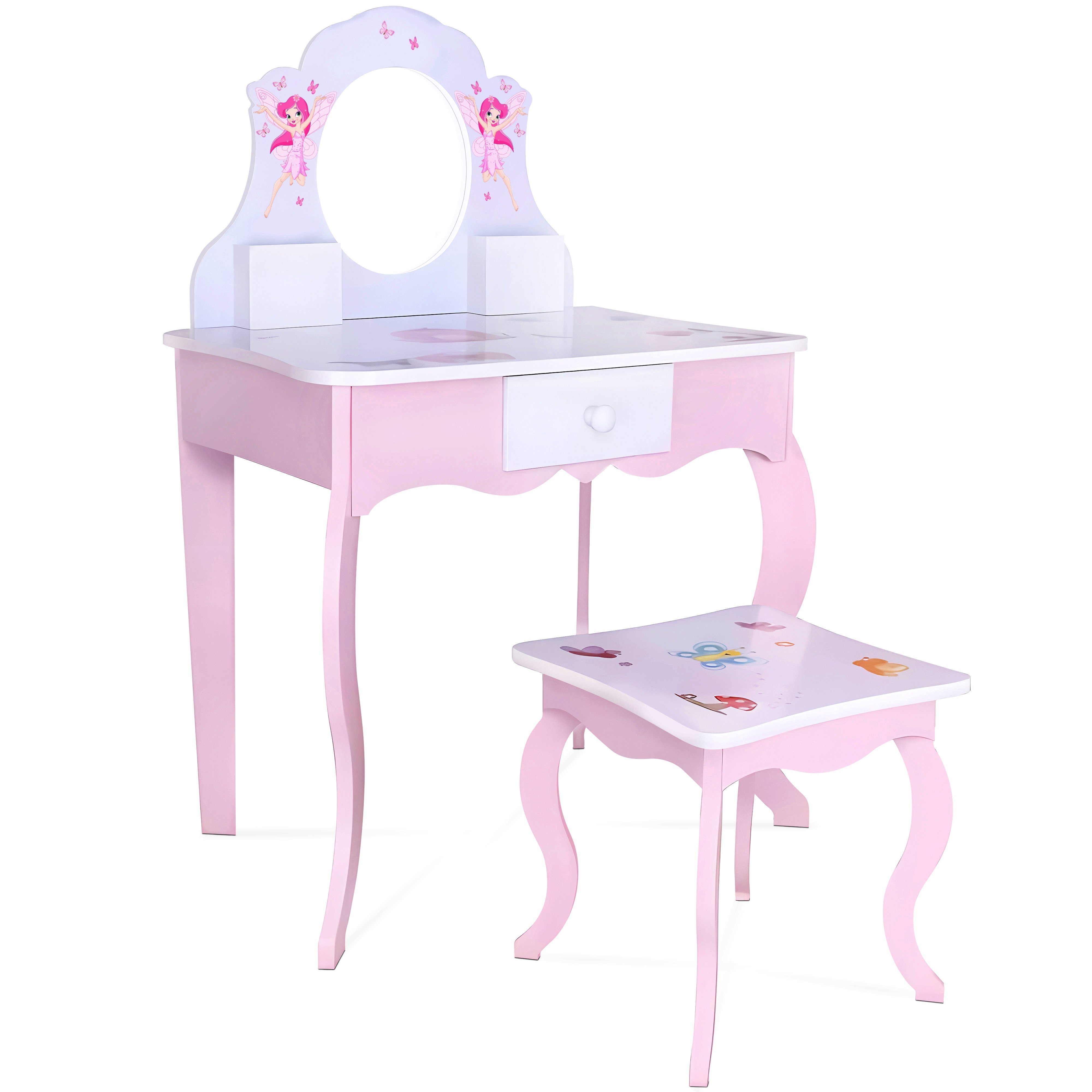 habeig Schminktisch Kinderschminktisch #426 Prinzessin Kinder Schminktisch Kindertisch