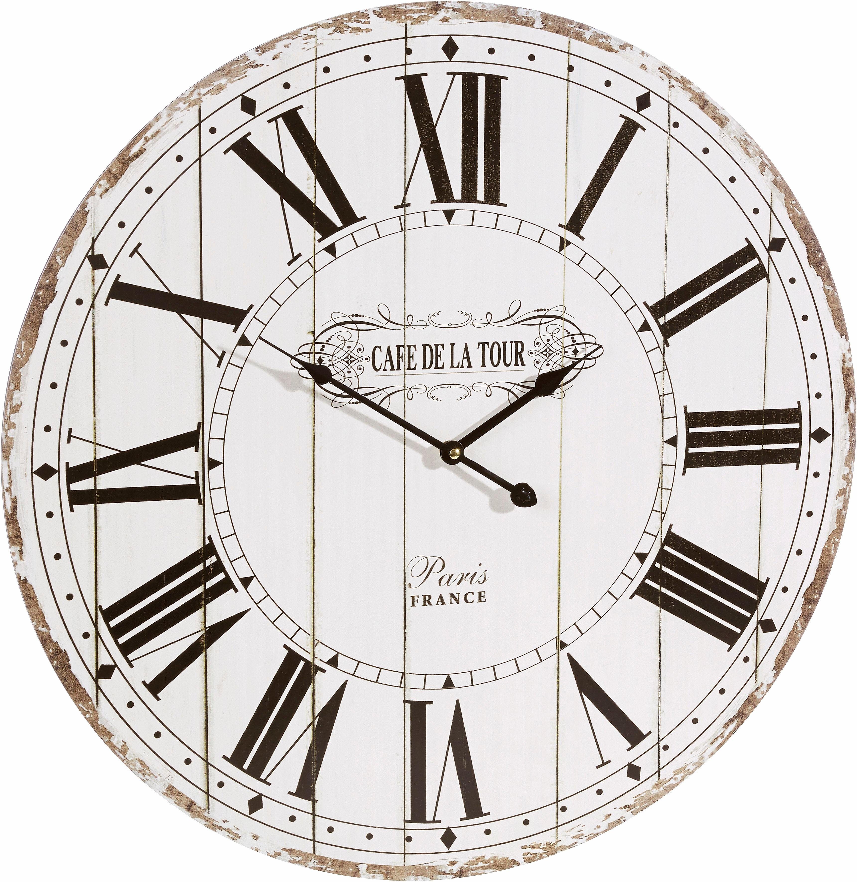 Home affaire Wanduhr (im Vintage-Stil), Uhr aus MDF online kaufen | OTTO