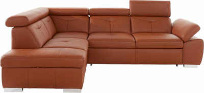 exxpo - sofa fashion Ecksofa, wahlweise mit Bettfunktion und Bettklasten