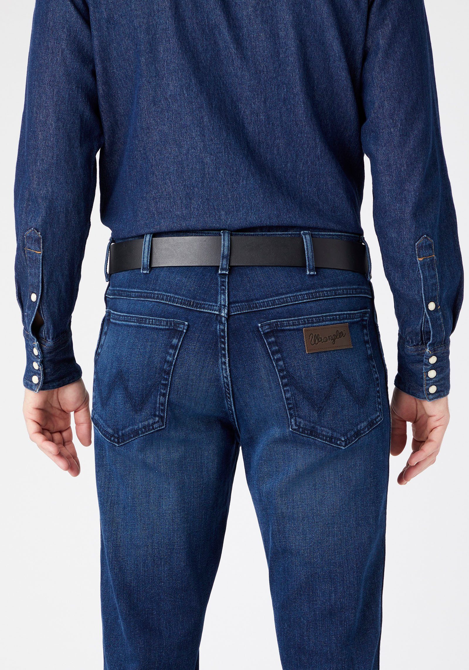 Wrangler Ledergürtel black LOOP METAL