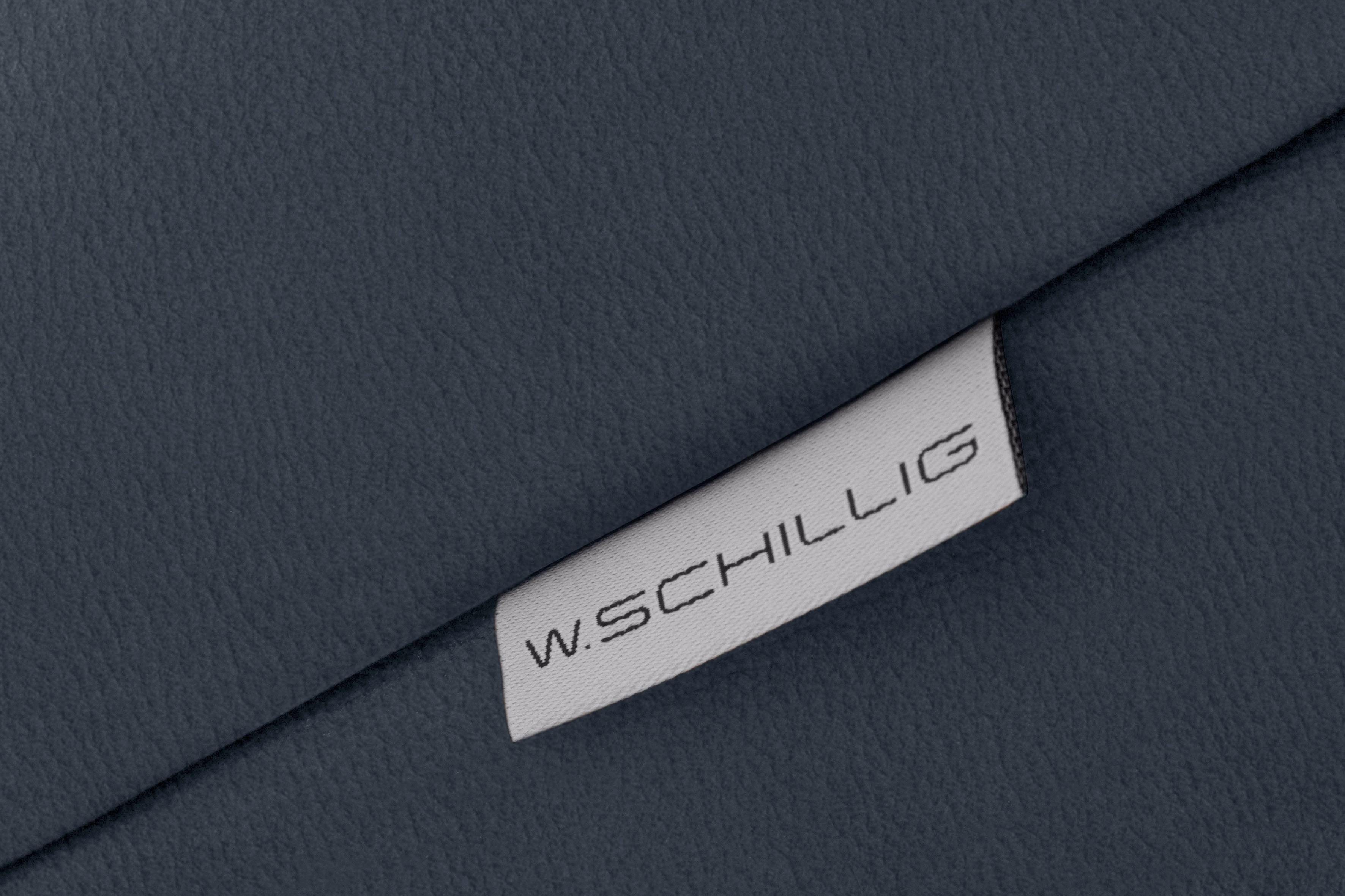 W.SCHILLIG 2-Sitzer finn, German Design Chrom Award Breite Fußgestell 2016, 210 cm glänzend