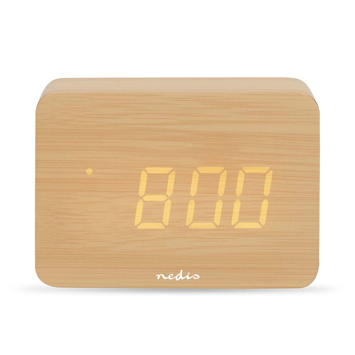 Nedis Wecker CLDK2008BN LED-Anzeige, dreifache Helligkeitseinstellungen, kompakte Bauweise
