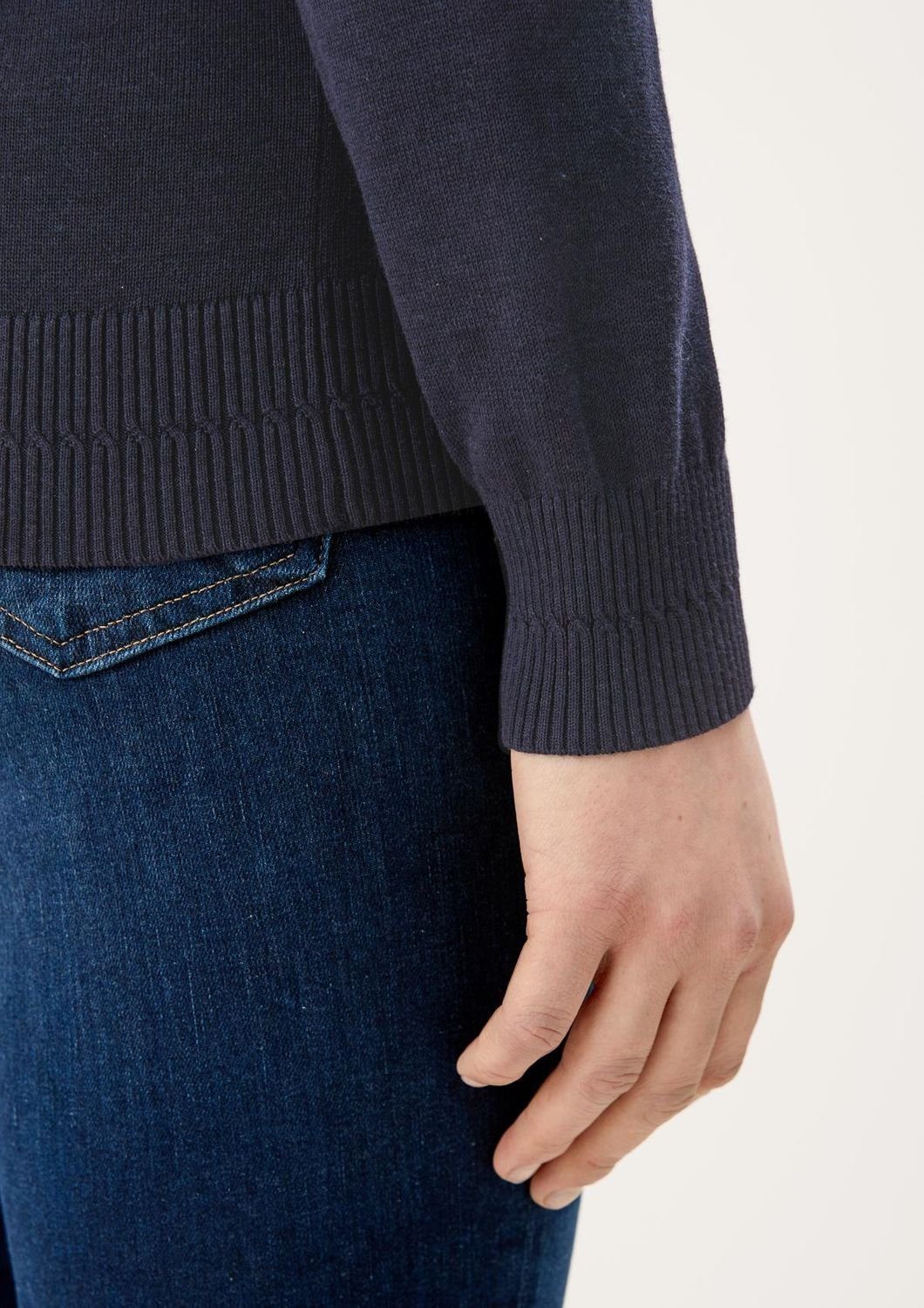 s.Oliver Rundhalspullover Basic (1-tlg) U-Boot-Ausschnitt, langarm, Feinstrick