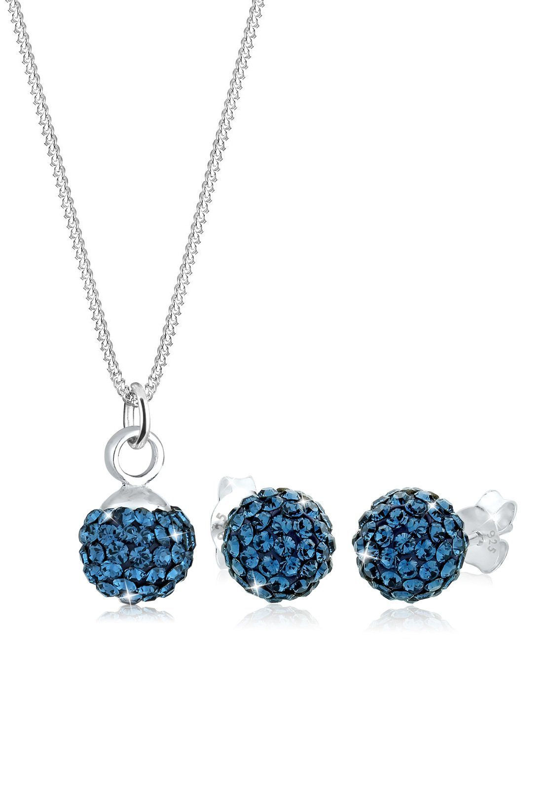 Elli Schmuckset Kugel 925 Sterling Silber, mit Kristallen von Swarovski® günstig online kaufen