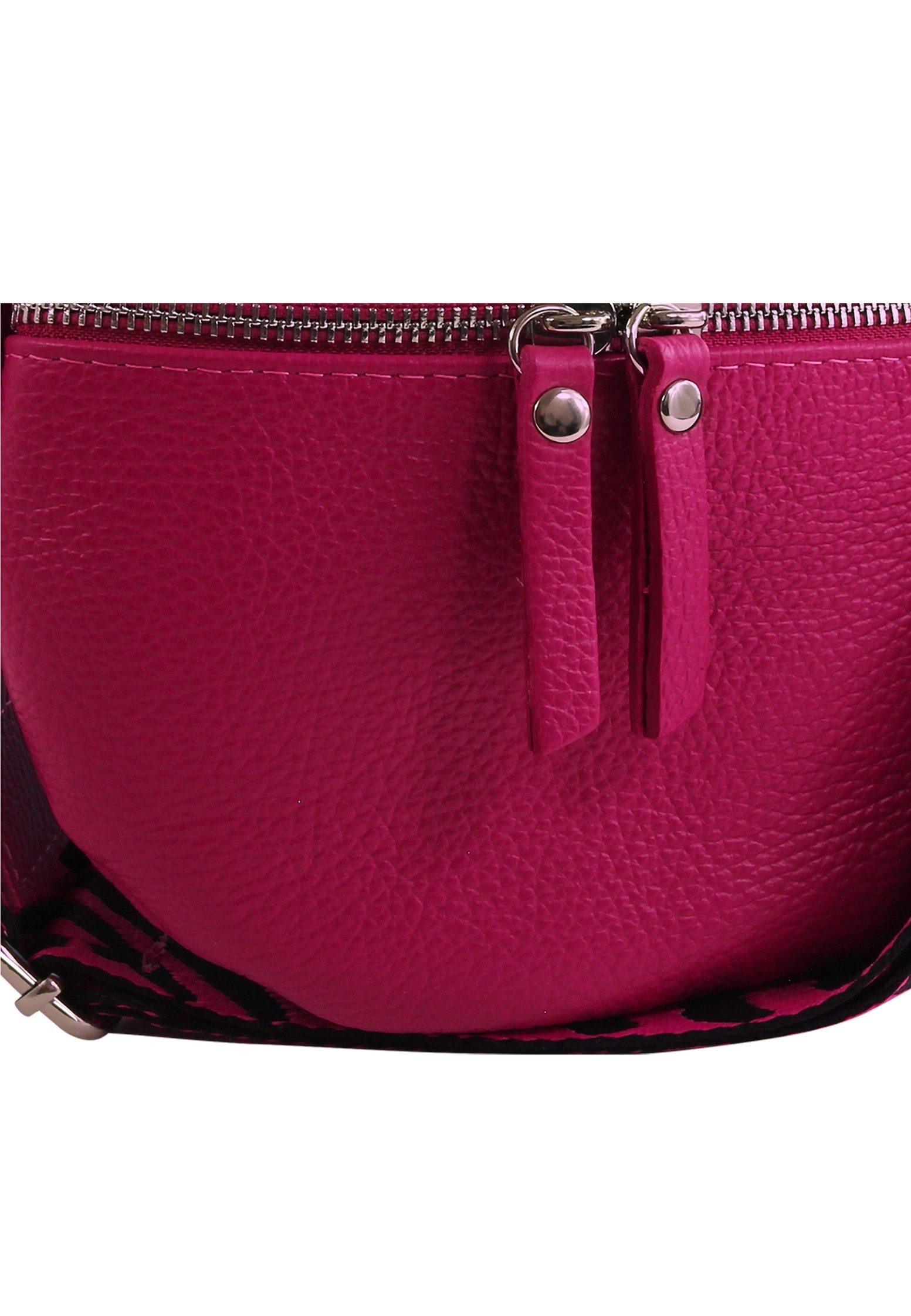 Toscanto Gürteltasche Toscanto pink, mehrfarbigfarbene (Gürteltasche), Damen Gürteltasche Echtes Leder, pink, mehrfarbig