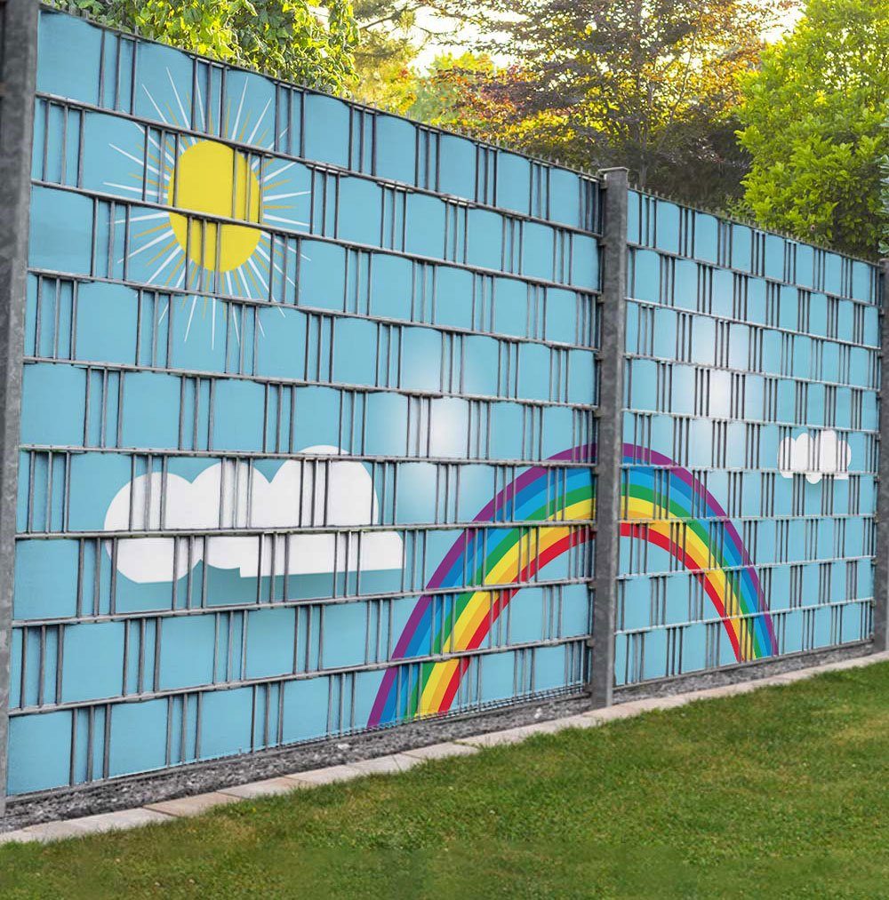 MyMaxxi Sichtschutzstreifen Sichtschutzstreifen Regenbogen Vogel Sichtschut günstig online kaufen