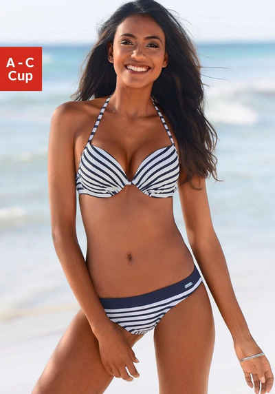 Venice Beach Push-Up-Bikini-Top Summer, mit wattierten Cups
